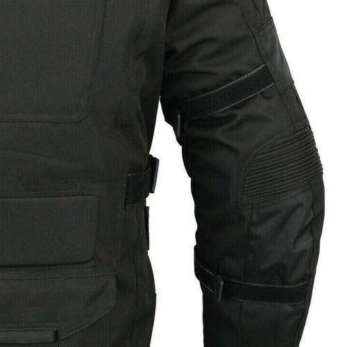 Chaqueta de carreras de motocicletas para hombre Touring Cordura impermeable abrigo blindaje transpirable - Imagen 8 de 13