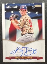 2012 USA Baseball 18U National Team Signatures Kevin Davis 346/349