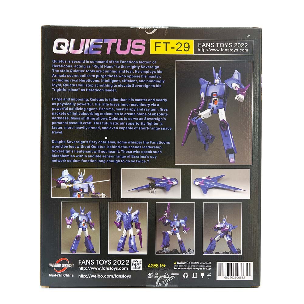 FansToys FT-29 FT29 Quietus Cyclonus G1 MP Reissue Action FansToys FT-29 FT29 Quietus Cyclonus G1 MP Reissue Action