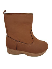 Gap Kids Girls Boots Brown Faux Leather Pull On New Cognac Size 12 C