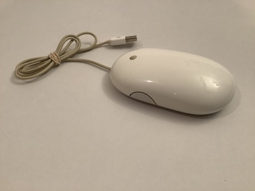 APPLE USB WIRED OPTICAL MOUSE MODEL A1152 - WORKS GREAT - - Picture 2 of 5