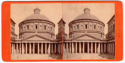 Stereoview Milano , Chiesa di San Carlo, G. Brogi Firenze um 1880
