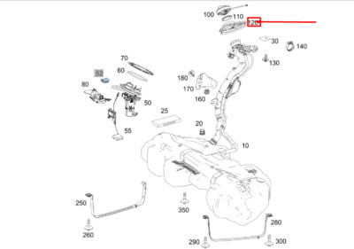 NEW MERCEDES-BENZ E C238 FUEL FILLER NECK PROFILE GASKET A0994760080 GENUINE