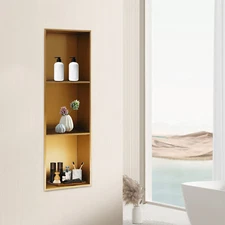 Recessed Shower Storage Shelf Bathroom Shelf Organizer Stainless Shower Shelf