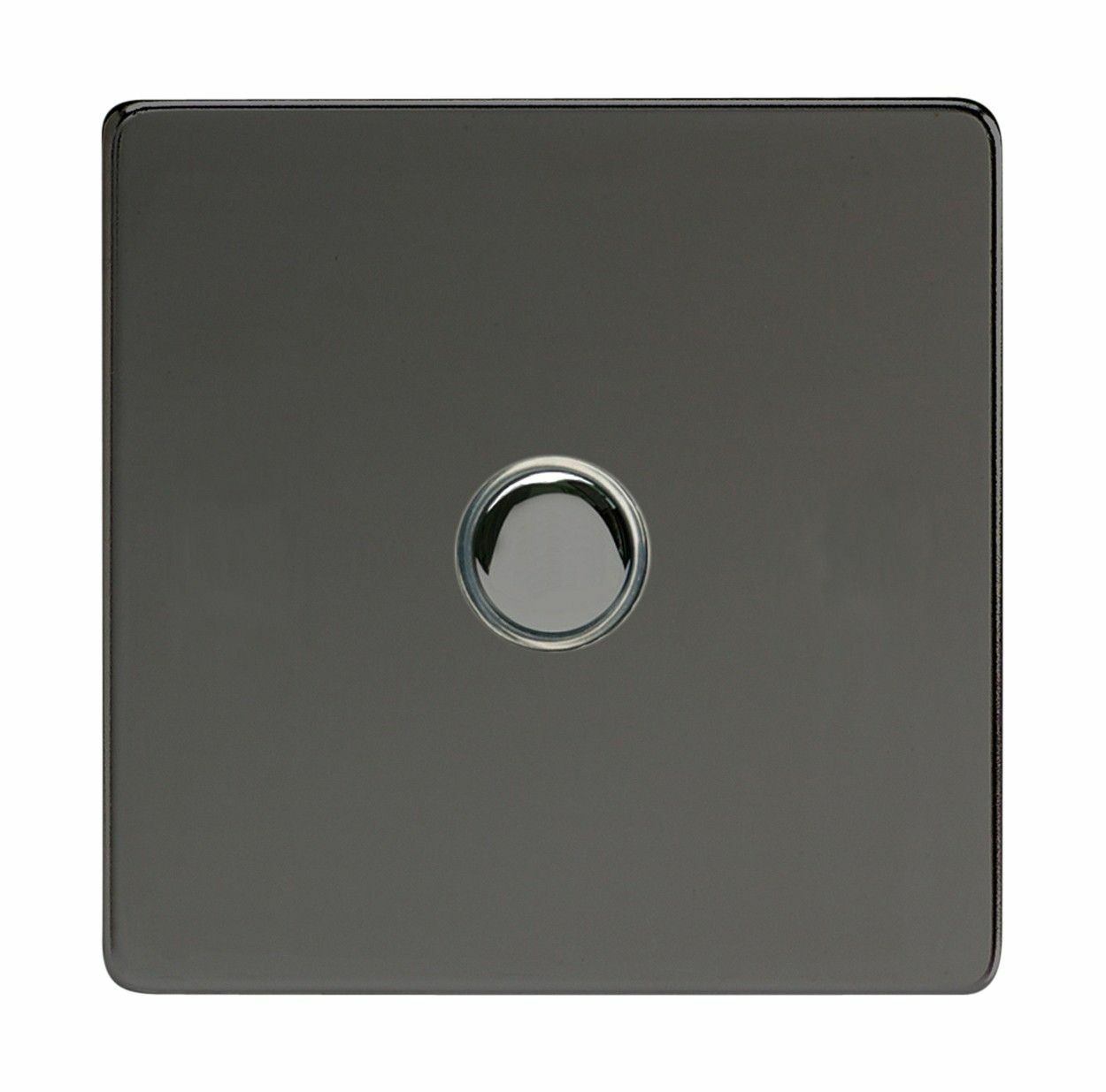 Varilight XDIM1S Screwless Iridium Black 1 Gang 6A 1W Push Momentary Switch
