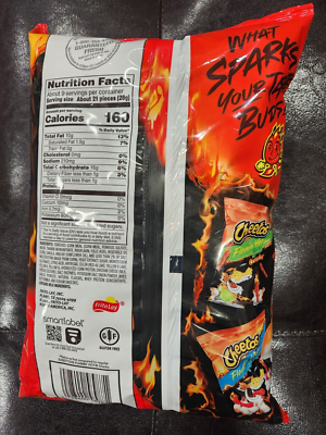 NEW LOOK, SAME TASTE Cheetos XXTRA Flamin'Hot net wt 8.5 oz 05