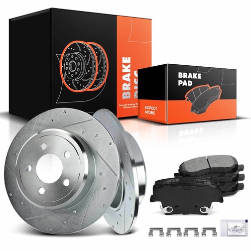 Kit Complet Disques Et Plaquettes De Frein Avant + Arrière ABS Pour Chrysler 300 M - Neuf