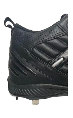 NEW Adidas Black Faux Leather Lace Up Spinner IV 3/4 Metal  display picture 2