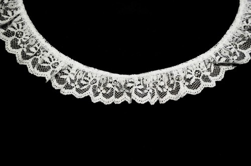 Kiddo 1" White Ruffled Gathered Raschel Lace Trim Wholesale Lot Sewing Notions