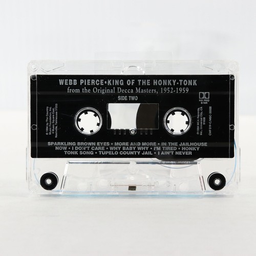 Webb Pierce King of the Honky Tonk Original Decca Masters (Cassette Tape, 1994) - Picture 4 of 6