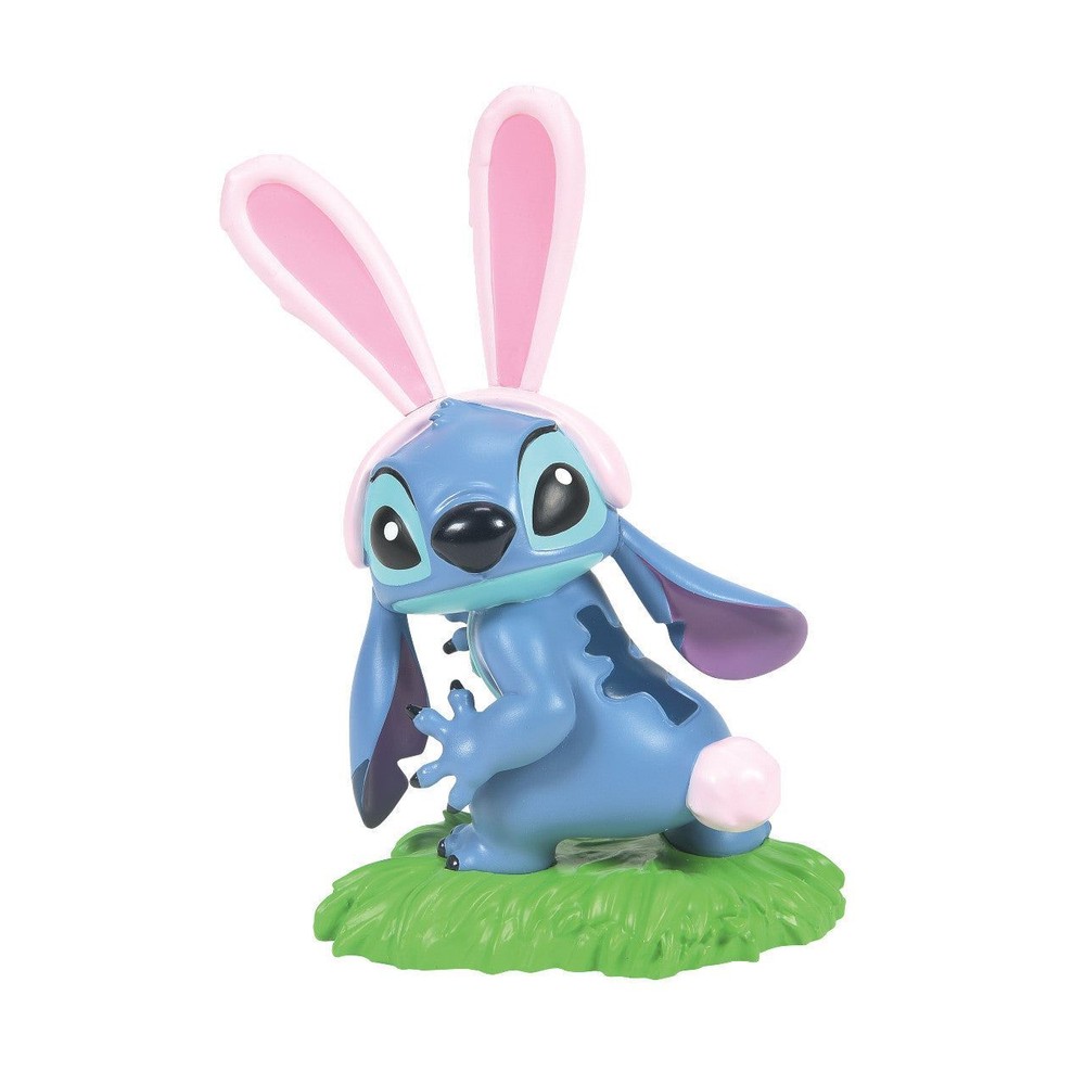 Disney Showcase Stitch Easter Moment with Pink Fluffy Ears Figurine 6016300