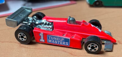Vintage Hot Wheels 1982 Indy Race Car #1 Tuneup Masters Die Cast Hot Pink