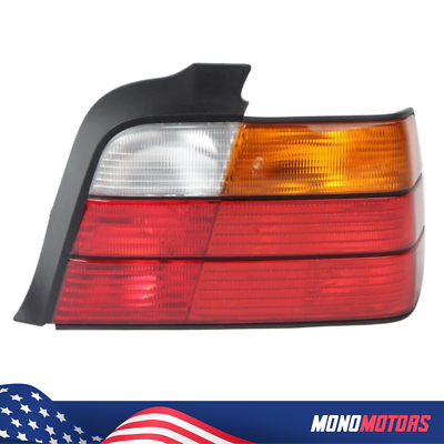 Yellow Tail Lights Fit 92-98 BMW E36 Sedan Yellow Signal Right