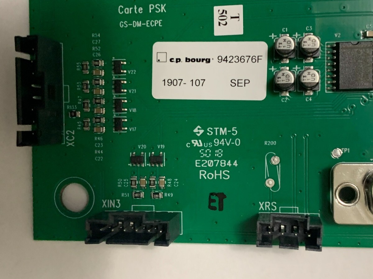 C.P. BOURG 9423676F 1907-107 CIRCUIT BOARD CARD CARTE PSK GS-DM