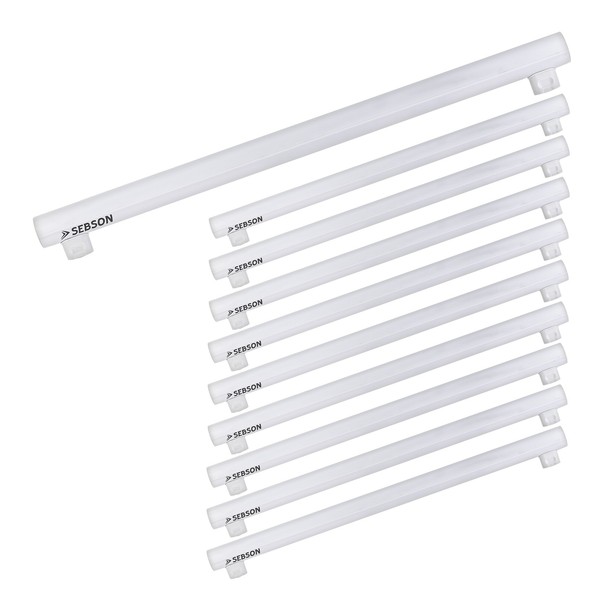 10X S14S Led Lampe 50Cm Linienlampe Warmweiß 8W (60W) 880Lm Leuchtmittel Sebson-image