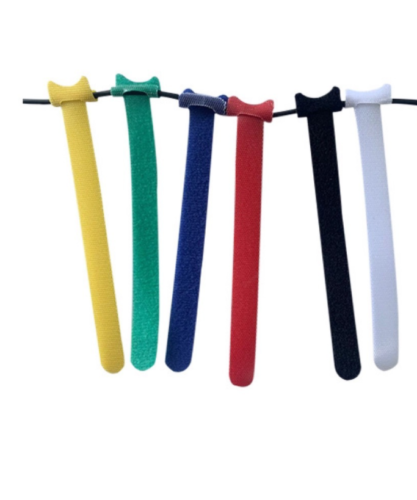 100 Cable Straps black Wire Cord Hook Loop Ties Reusable Fastening Organizer-Lot - Picture 10 of 23