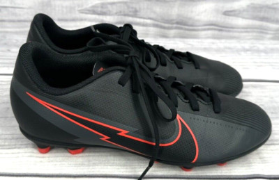 NIKE JR MERCURIAL VAPOR 13 FG MG SOCCER CLEATS Youth Size 5.5  BLACK / RED