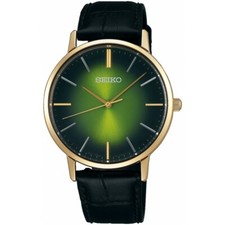 Seiko Spirit Quartz Leather Strap Men's Watch SCXP126J