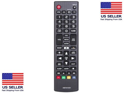Telecomondo Universale Per TV LG Serie UF6400/UF6430 - Modello AKB74475401/AKB73896401 - Nero Con Frequenza 433 MHz