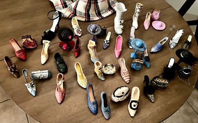 Collectible Miniature Shoes, Just the Right Shoe & Other Brands - Over 45 items 