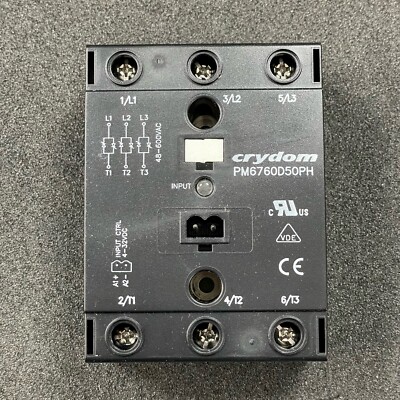 PM6760D50PH, SSR RELAIS 3PST-NR. 50A 48-600V