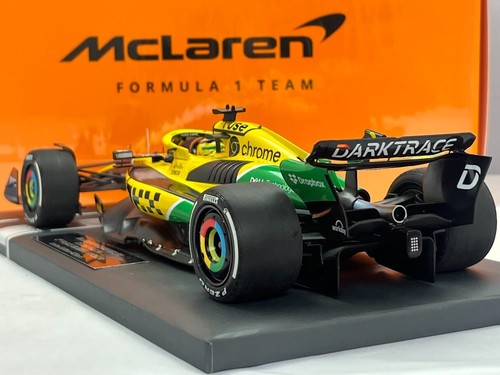 #81 Piastri McLaren MCL38 Monaco GP 2024 Senna Diecast F1 Car 1/18 Minichamps - Picture 4 of 18