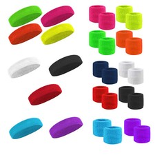 Stirnband HEADBAND Schweißband Armband WRISTBAND SPORT Fitness Yoga NEU