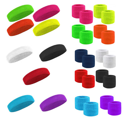 Stirnband HEADBAND Schweißband Armband WRISTBAND SPORT Fitness Yoga NEU