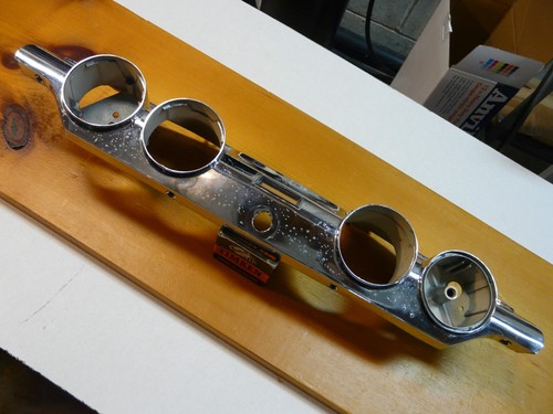 1958 EDSEL DASH GAUGES CHROME HOUSING ORIGINAL - Picture 2 of 5