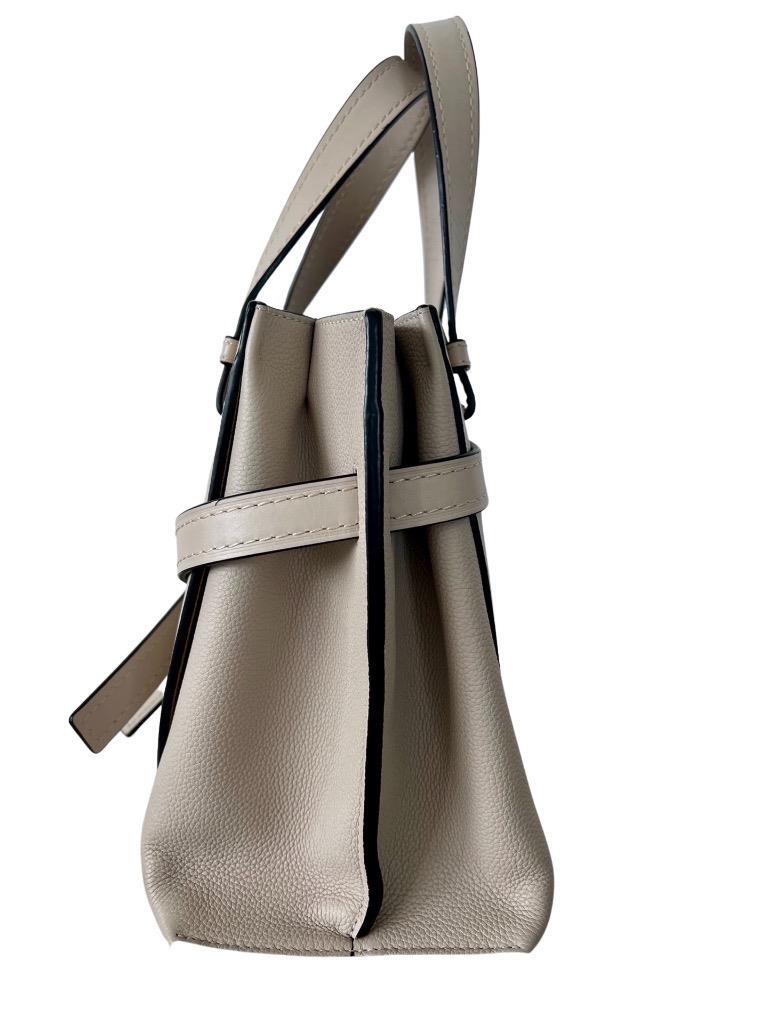 Loewe Small Gate Tote Beige Leather Top Handle Shoulder