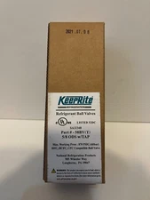 KeepRite refrigerant ball valve 5/8 ODS w/tap part # 58BV(T) 870 psig