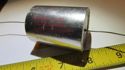 4.0uF 10% 600V Sprague PPMTS405K6AX HI-REL Metallisierter Polycarbonat Kondensator 1 Stück - Bild 7 von 9