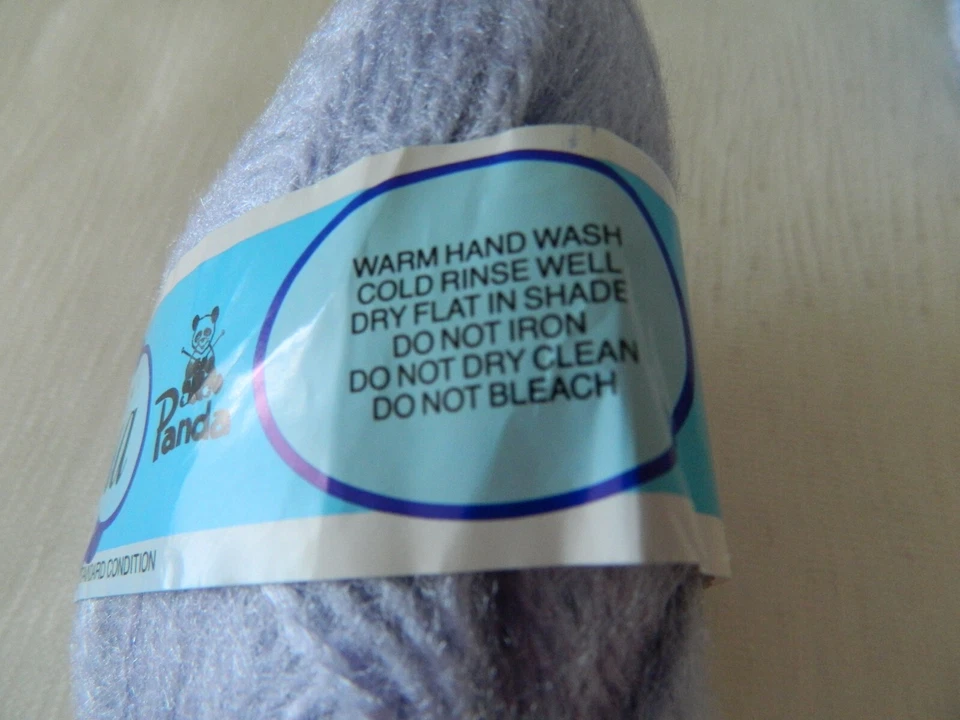 Yarn Panda OLYMPIA Lilac Purple 8ply Acrylic Fluffy Lot 5 Yarns Made Swaziland - image 4 of 4