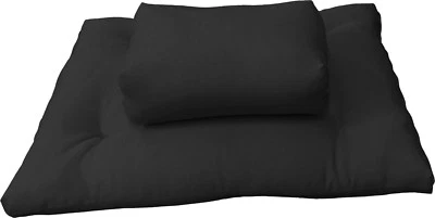 DANFUTON Zafu Zabuton Meditation Cushion Set, Relaxing, Yoga Exercise, Black