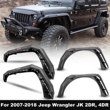 For 2007-2018 Jeep Wrangler JK Fender Flares Front/Rear Powder Coated Steel