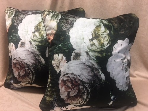 Neuf Liste Pellestrina Velours Par OSBORNE & LITTLE 1 Paire 17 " Coussin - 第 1/5 張圖片