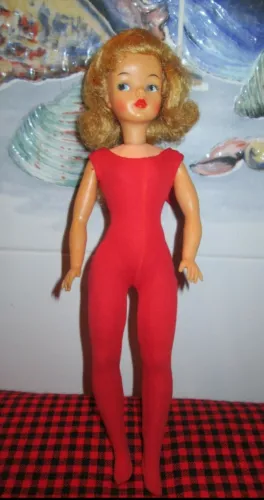 1964 VERY RARE LONG BRAIDED LIGHT BLONDE~"POS`N TAMMY" DOLL~#9005-0~ORIG.LEOTARD