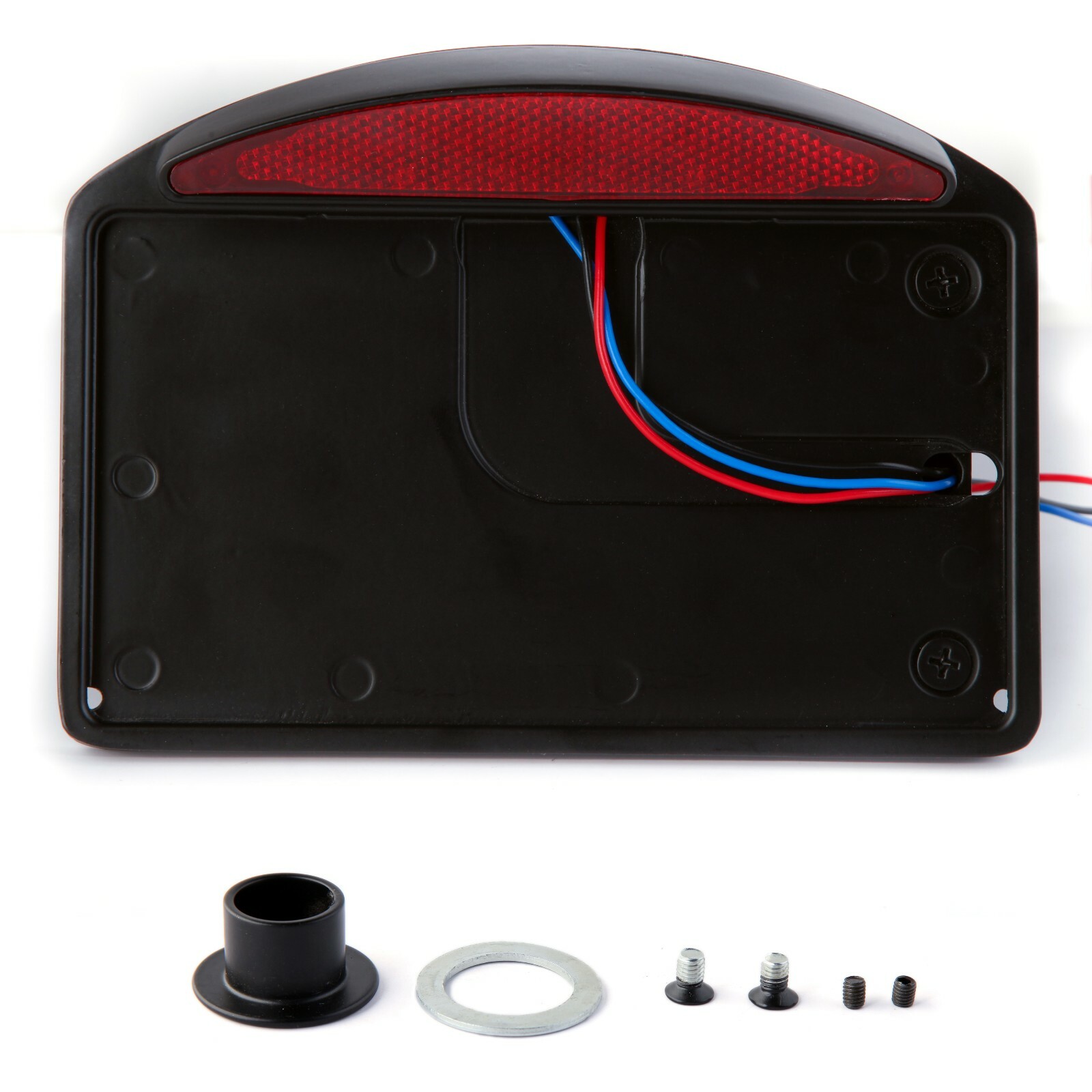 BLACK VERTICAL MOTORCYCLE LICENSE PLATE BRACKET MOUNT HOLDER FOR BOBBER