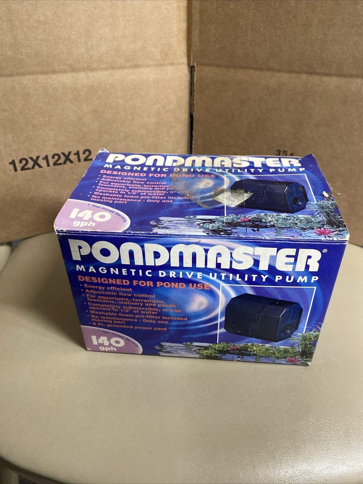 Pondmaster Drive Utility Pump 140 GPH Model 1.5 eBay
