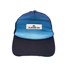 QuikSilver Hat Cap Snapback Mesh Foam One Size Surf Beach Adjustable Skater Blue