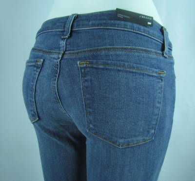 New J BRAND 620 SUPER SKINNY Mid Rise Jeans Woman SZ 27 in BAYSIDE MEDIUM  BLUE