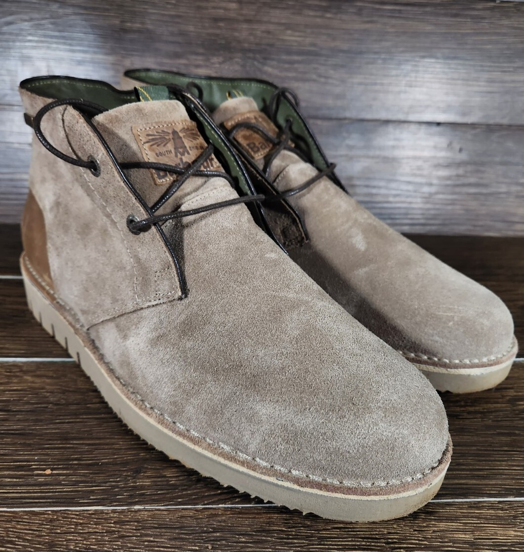Barbour Men SZ 9 Kent Desert Boots Tan Suede Chukka Boots  display picture 1