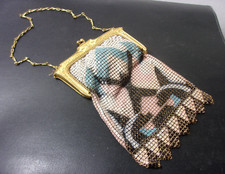 Fabulous Antique Whiting Davis Mesh Flapper Purse Art Deco