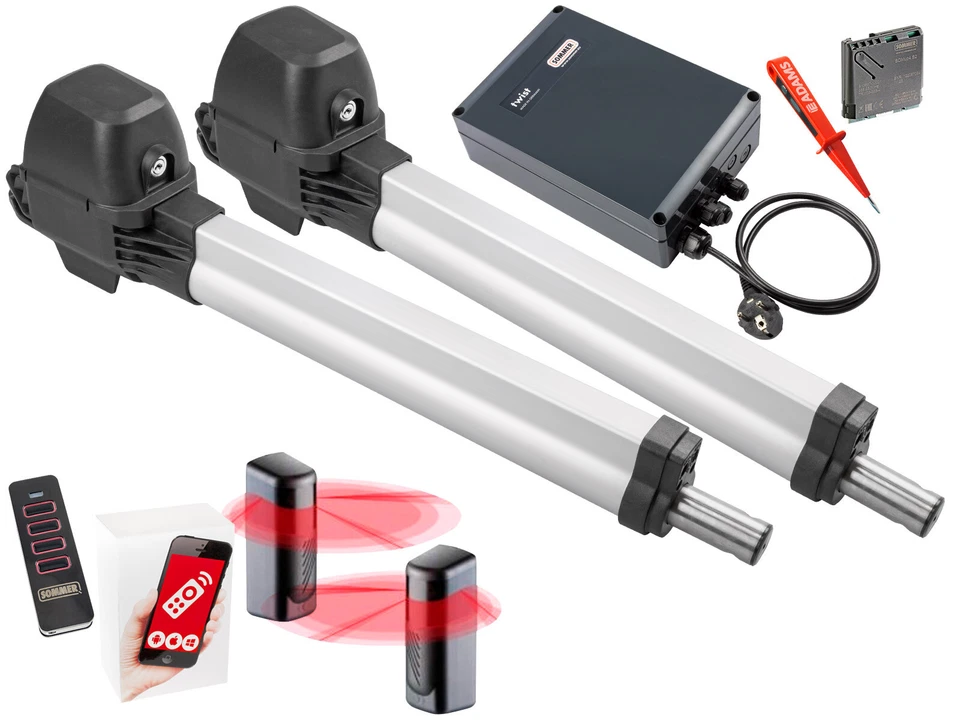 Sommer Twist M S3 Attuatore per cancello girevole 2 ante EADAMS Set 4 in 1F (Twist 200E)
