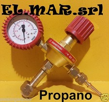 Riduttore di pressione PROPANO in ottone con manometro gas compresso 
