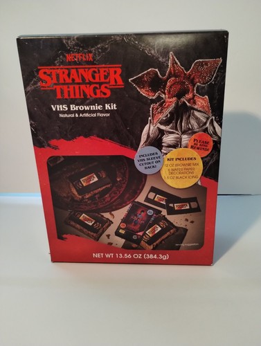 Stranger Things Tik Tok VHS Brownie Kit Mix Season 4 Watch Party HTF Craft Box