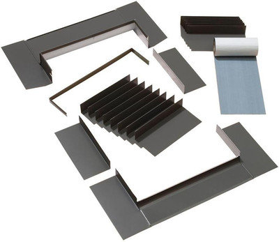 EDL D06 0000B Skylight Flashing, D06/D26 Low-Profile Shingle Roof Flashing W/Adh