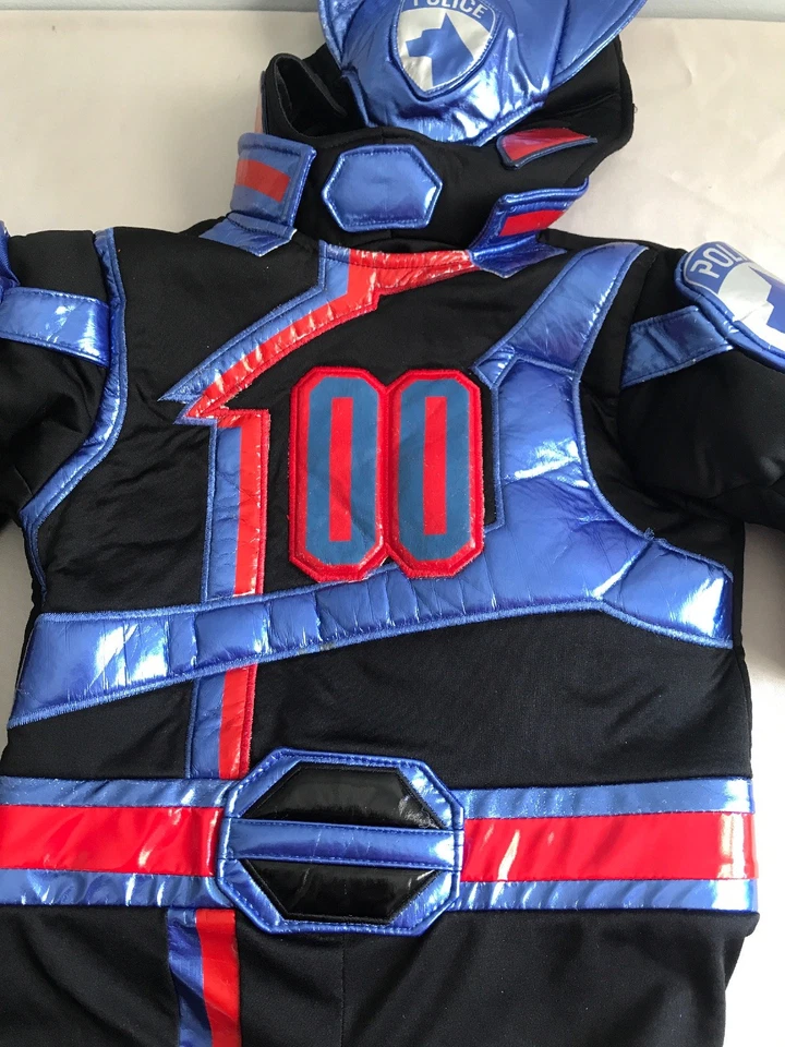 Disney Store Negro Power Rangers K9 Disfraz Especial Policía Halloween Niño Pequeño Foto 2 de 4