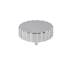 Chrome Power Steering Cap Cover 2 Diameter Fits Early Gm Chevy Ford Snap-on Chrome Power Steering Cap Cover 2 Diameter Fits Early Gm Chevy Ford Snap-on