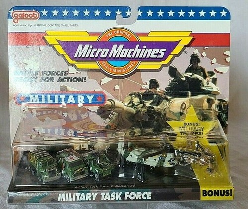 SELTEN NEU IN VERPACKUNG Micro Machines Militär Task Force Sammlung #5 Cargo Truck Van Copter - Bild 1 von 8